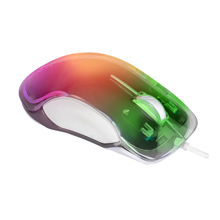Souris Mars Gaming MMGLOWW – Filaire, Optique, 12800 DPI, RGB, Finition Miroir - vue 2