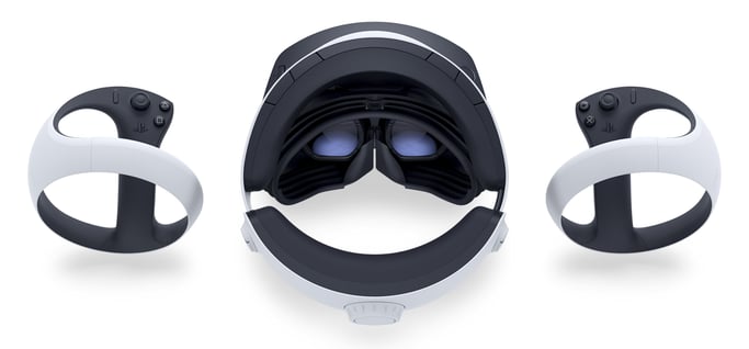 Sony PlayStation VR2 Pantalla con montura para sujetar en la cabeza Negro, Blanco