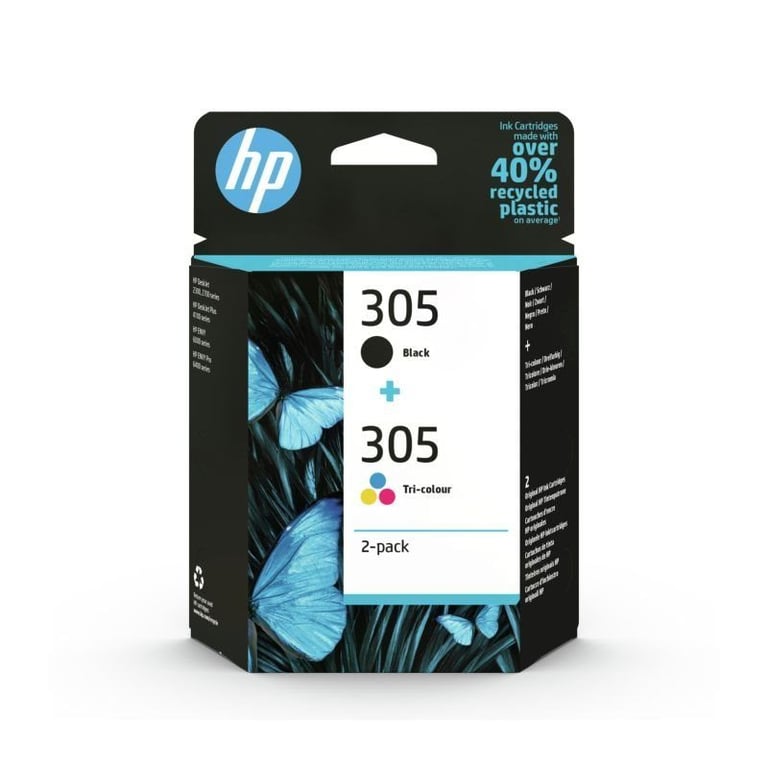 Cartouche d'encre HP n° 305 Multipack 4 couleurs - 6ZD17AE - Neuf
