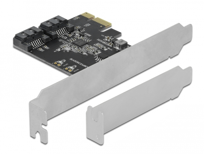 Carte Contrôleur PCI Express DeLock 2 Ports SATA 6 Gbps – Interne