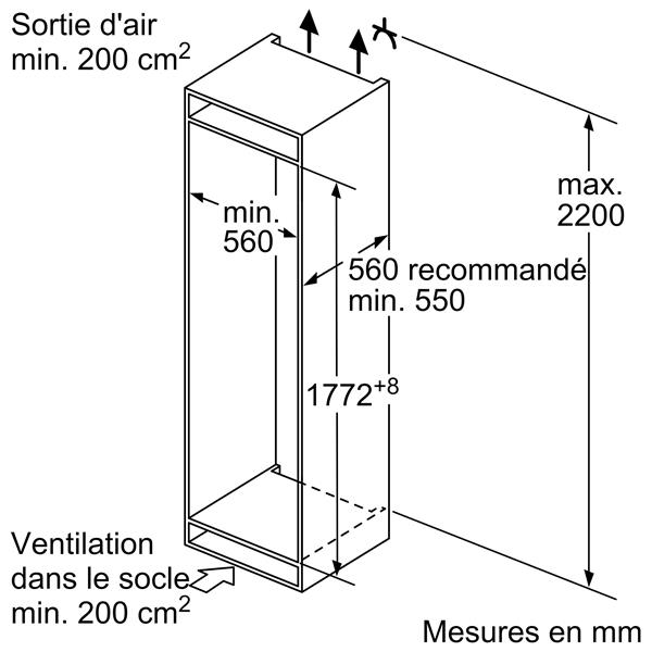 Réfrigérateur Combiné Siemens KI86NVFE0 – 260L No Frost, Classe E - vue 7