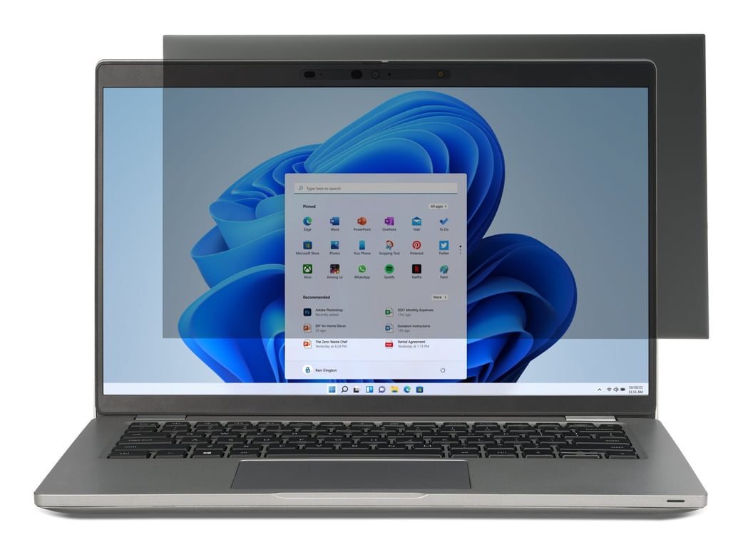 Kensington Filtre de confidentialité Amovible à 2 directions pour Dell Latitude 7350 Detachable - vue 4