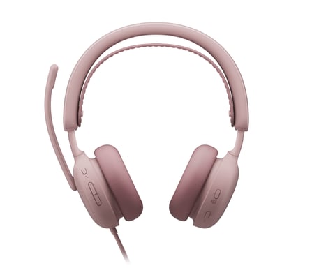 Logitech 981-001616 casque Avec fil Arceau Appels/Musique USB Type-C / USB Type-A Rose - Neuf Rose - vue 2