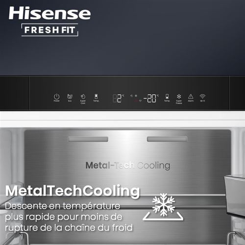 Congélateur Armoire Hisense FT5K310GSFD – 312L, No Frost, 8 Tiroirs - vue 5