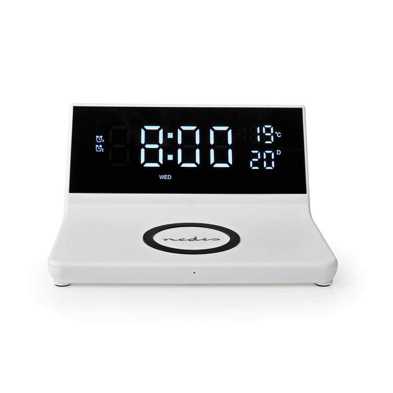 Nedis Réveil Et Chargeur Sans Fil Usb
