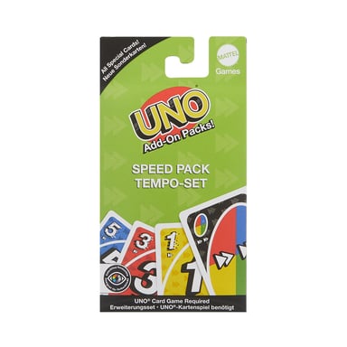 Pack d'extension UNO Mattel Games Stack & Speed Cartes papier 7+ Violet