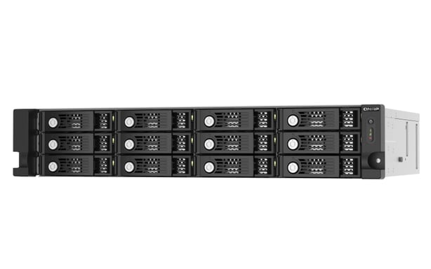 QNAP TL-R1220Sep-RP Boîtier disque dur/SSD Noir, Gris 2.5/3.5''