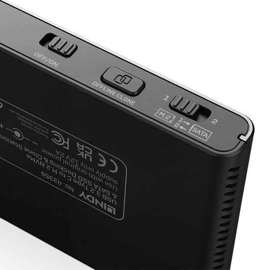 Lindy 43359 Station d'accueil de disques de stockage USB 3.2 Gen 2 3.1 Gen 2 Type C Neuf - vue 3