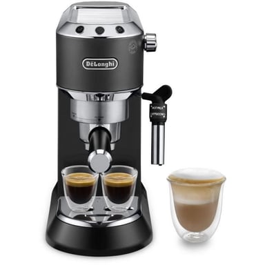 Machine expresso classique - EC685.BK Dedica Style - Café moulu et dosettes ESE - 15 bars - 1L - Noir