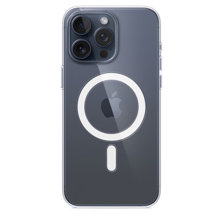 Coque avec MagSafe pour iPhone 15 Pro Max Transparent