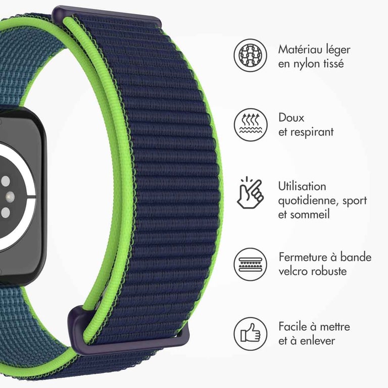 imoshion Bracelet en nylon? pour Apple Watch Series 1 á 10 / SE / Ultra 2 44454649 mm Neuf - vue 3