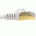 Cable de red RJ45 (8p8c) CAT 5e, STP, blindado, dorado, blanco, 5,00 m