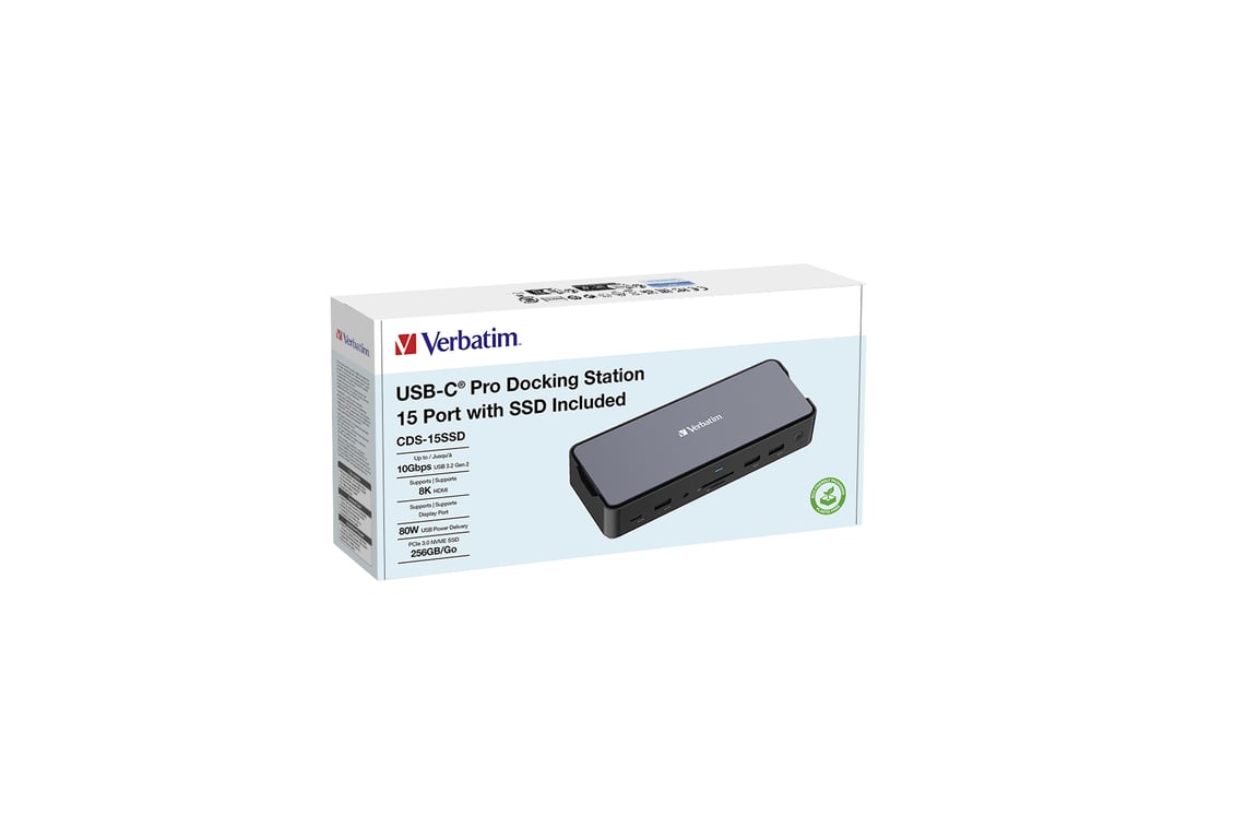 Verbatim CDS 15SSD Avec fil USB 3.2 Gen 1 3.1 Gen 1 Type C Neuf - vue 2