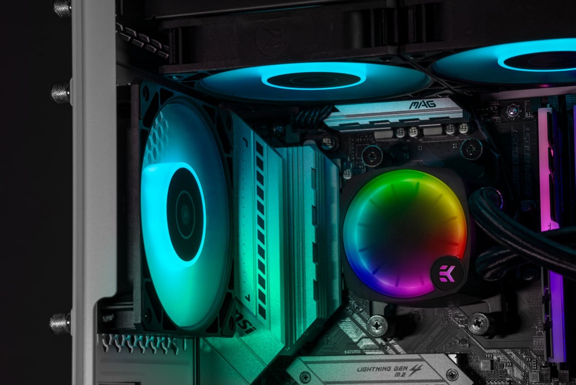 EK Water Blocks Nucleus AIO CR360 Lux D RGB Processeur Refroidisseur de liquide tout en un 12 cm 1 pièce Neuf - vue 3
