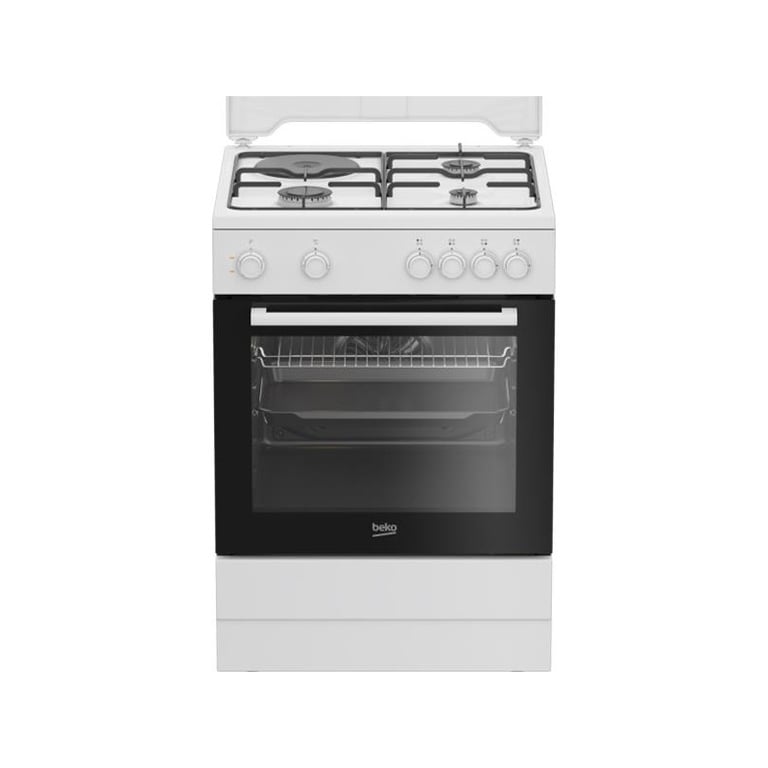 BEKO Cuisinière mixte 60 cm 3+1 four électrique FBS63121WD - vue 5