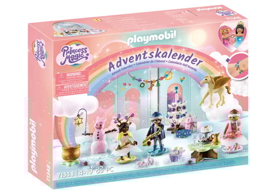 PLAYMOBIL 71348 Calendario de Adviento - Arco Iris - La magia de la Navidad - 24 cajas para abrir - para esperar la Navidad