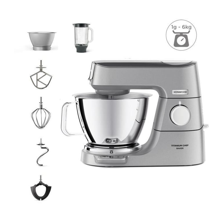 KENWOOD KVC85.124.SI Robot pâtissier Chef Baker 2 bols en inox et Balance intégrée 6kg Blender - vue 2