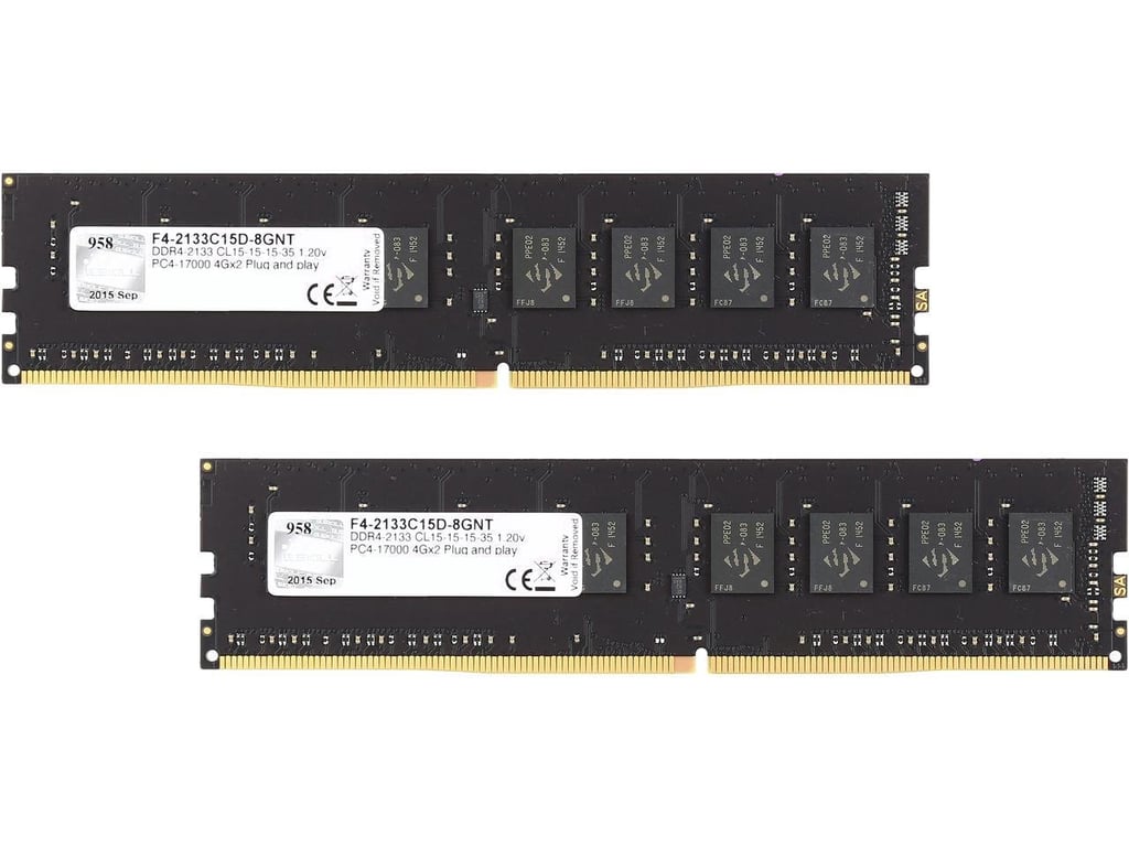 Barrettes de mémoire GSKILL RipJaws 4 Series 8 Go DDR4 2133 MHz CL15