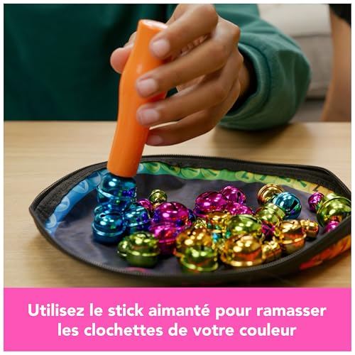 Bellz - Jeu Aimanté Familial - Grelots Clochettes De Couleurs À Collecter avec Le Stick Aimanté - Jeu Magnétique Français avec Pochette De Transport - Jeu De Société Famille - Jouet Enfant 6 Ans et + - Neuf