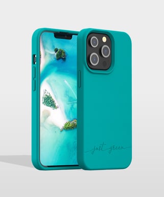 Coque iPhone 13 Pro Natura Blue Lagoon - Eco-conçue Just Green