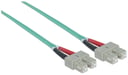 Intellinet - Patch Cable - SC Multi -Mode (M) - SC Multi -Mode (M) - 3,0m - Fibra - 50/125 Micrometro - OM3 - alogeno -free - Aquamarine (751100)