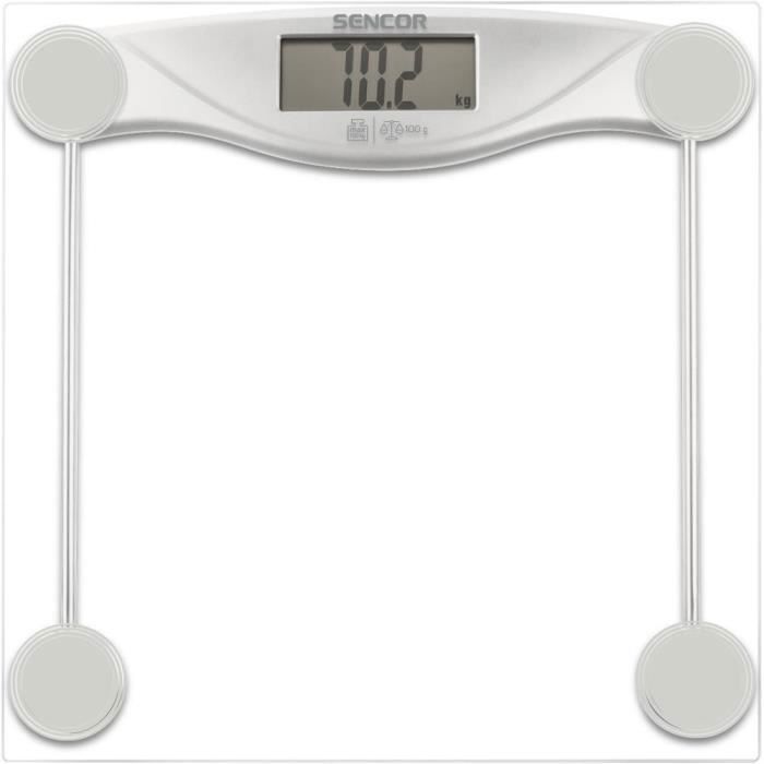 Pèse personne Sencor SBS 113SL Design ultra fin Surface en verre Capacité 180 kg - vue 3