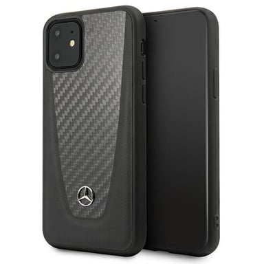 Carcasa Mercedes para iPhone 11 6.1'' negra Carbon Dynamic Line