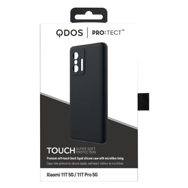 QDOS QD-XM11TG31-LK coque de protection pour téléphones portables 16,8 cm (6.6'') Housse Noir Xiaomi 11T 5G, 11T Pro 5G