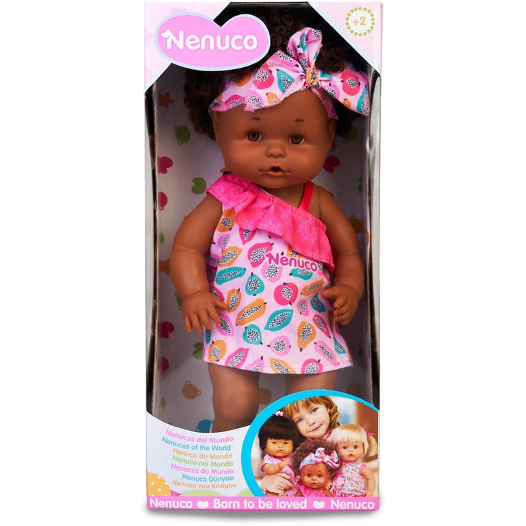 Poupée Nenuco Autour du Monde – Afro Style, Corps Dur, Fonction Boit et Fait Pipi, 35 cm, NFN36 - vue 2