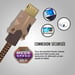 Câble HDMI Monster 1.5M - Résolution 4K - Vidéo HDR10+ - 25 GBPS - Vitesse Éclair - Triple Blindage - Garanti à Vie