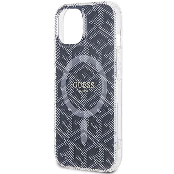 Guess Coque IML GCube MagSafe pour iPhone 15 Noir - vue 3