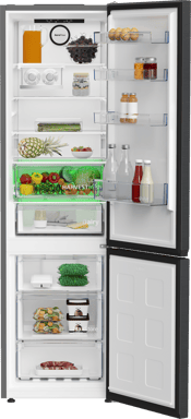 Réfrigérateur combiné BEKO B7RCNE408HXBR 355 L froid ventilé ProSmart Inverter Noir acier inoxydable