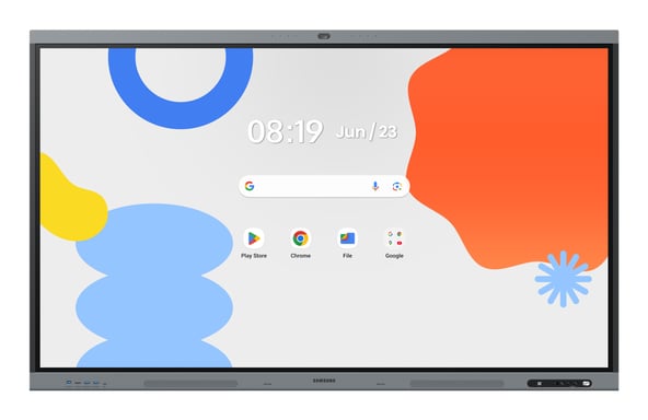 Samsung LH65WAFPLGC tableau blanc interactif 165,1 cm (65'') 3840 x 2160 pixels Écran tactile Noir, Gris