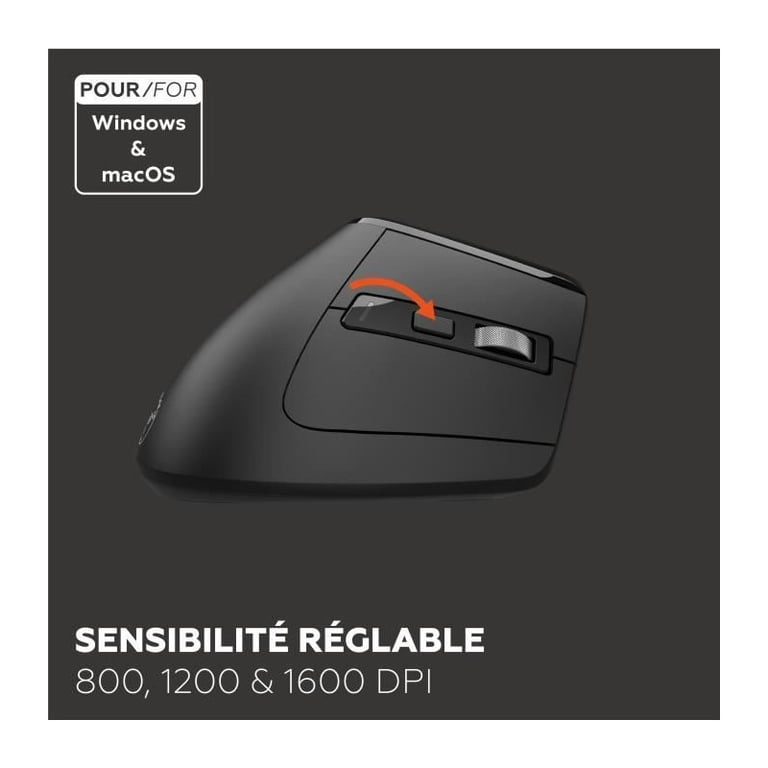Mobility Lab Premium RGB Ergonomic Mouse - vue 2