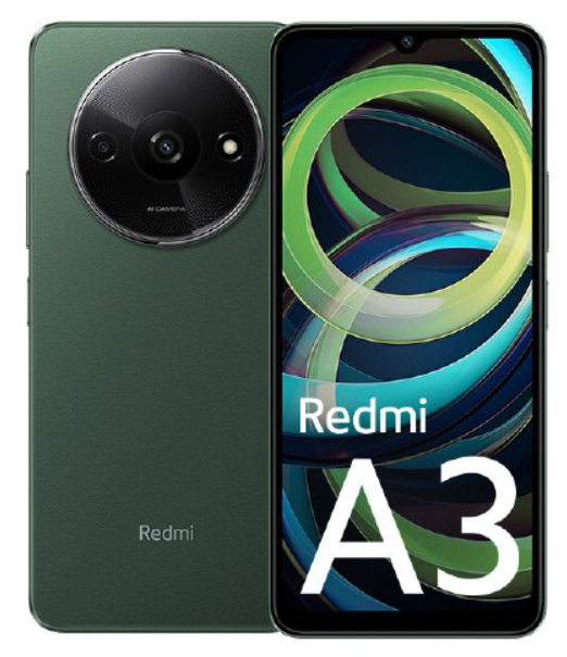 Redmi A3 (4G) 64 Go, Vert, Débloqué - Neuf