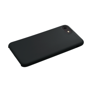 (Edición especial) Funda de gel de silicona suave para Apple iPhone 7/8/SE 2020/SE 2022, Negro satinado