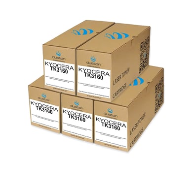 5X TK3160, TK-3160 Toner Noir Compatible avec Ecosys P3045dn P3045n P3050dn P3055dn P3060dn