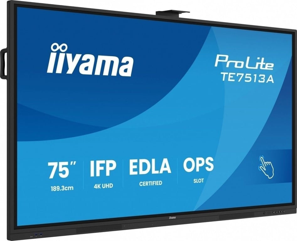 iiyama TE7513A B2AG Écran d'affichage dynamique 75 Wifi 500 cdm² 4K Ultra HD Écran tactile Intégré dans le processeur Android - vue 3