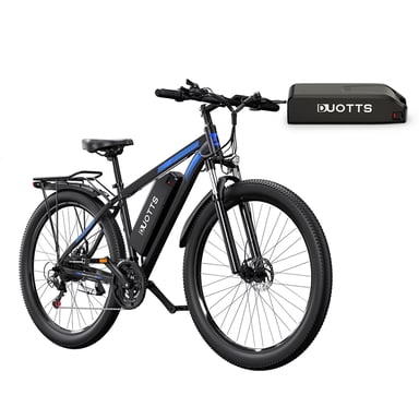 Bicicleta eléctrica DUOTTS C29, bicicleta de montaña de 750 W, baterías duales de 15 Ah, velocidad máxima de 50 km/h, cambio Shimano de 21 velocidades, aplicación inteligente