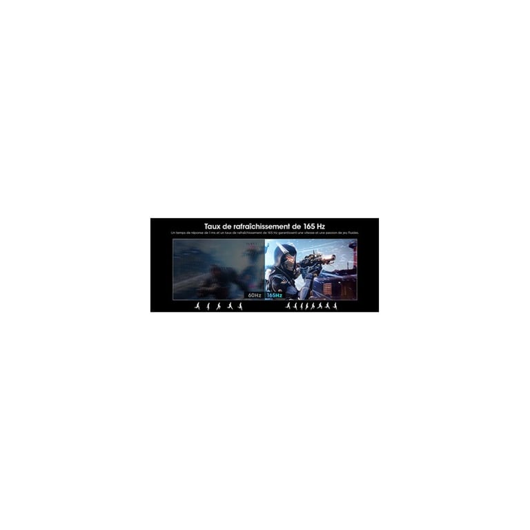Ecran PC Koorui 24E6CA 24'' 165Hz 1ms HD 1920 x 1080 Dalle incurvée 1800R - Neuf