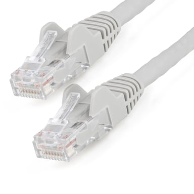 StarTech.com Ethernet Cable CAT6 10m - LSZH (Low Smoke Zero Halogen) - 10 Gigabit 650MHz 100W PoE RJ45 10GbE UTP Strain Relief Snagless Network Patch Cord - Grey, CAT 6, ETL Verified, 24AWG