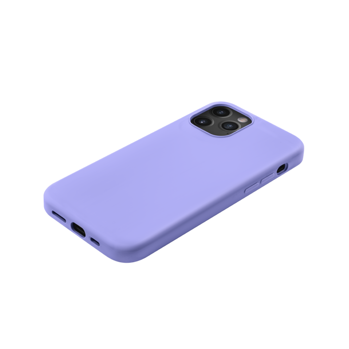 Coque antichoc en gel de silicone doux pour Apple iPhone 12/12 Pro, Violet