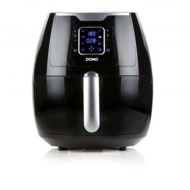 Domo DELI-FRYER XXL Unique 5,5 L Autonome Friteuse d'air chaud Noir, Argent