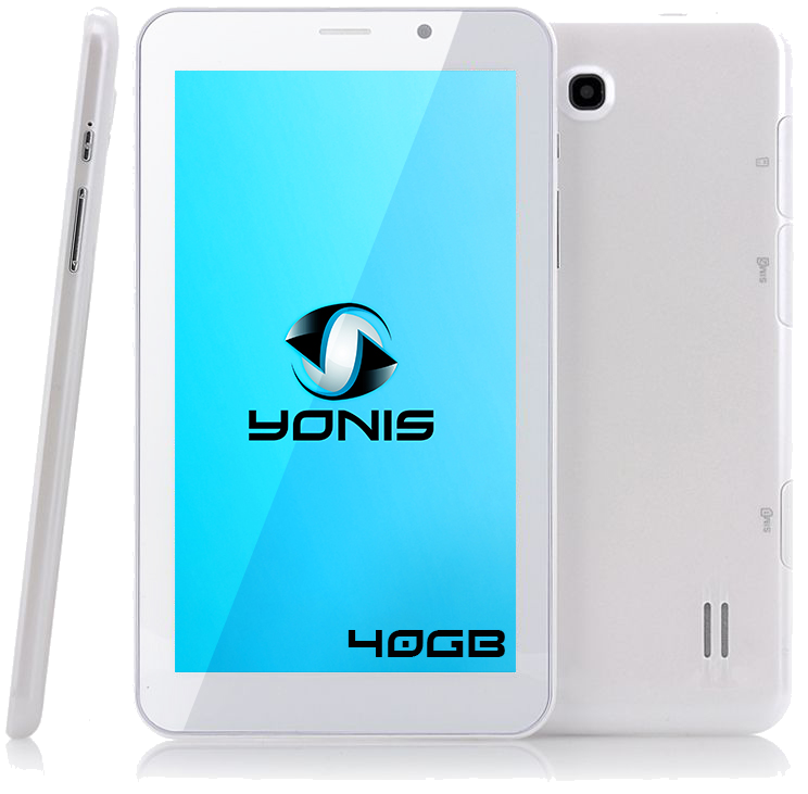 Tablette Tactile 3G 7 Pouces Dual Core Dual Sim Blanc 36Go Android 4.4 Bluetooth Plastique YONIS