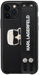 Custodia con borchie Karl Lagerfeld con cinturino integrato e supporto per Apple iPhone 11 Pro, nero