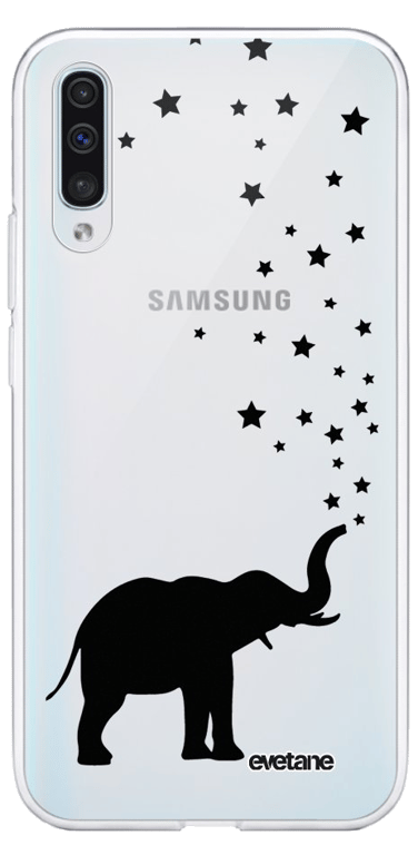 Evetane Coque Samsung Galaxy A70 360 intégrale transparente Motif Elephant Tendance