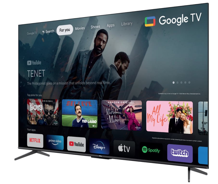 Tcl 50P731 TV 127 Cm (50 ) 4K Ultra Hd Smart TV WiFi Métallique - Bon État
