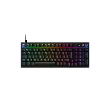 Clavier gaming Logitech G316 X 98 AZERTY filaire USB-C LIGHTSYNC RGB PBT hot-swap molette et matrice LED Noir