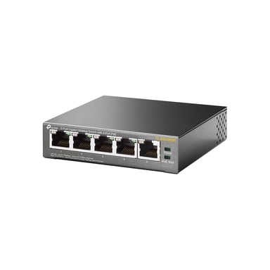 TP-Link TL-SG1005P Connessione Ethernet Gigabit (10/100/1000) non gestita, supporta l'alimentazione via Ethernet (PoE) Nero