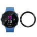 Protezione Schermo in Vetro Temperato Compatibile con Garmin Vivoactive 5 - Bordo Nero, Confezione da 2